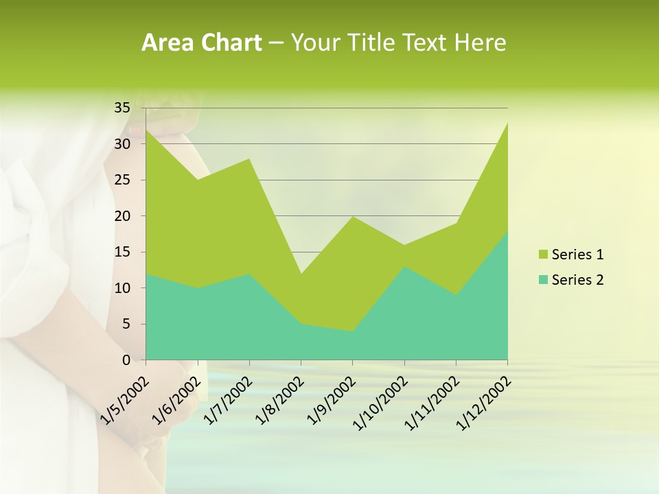 Shirt Caress Woman PowerPoint Template