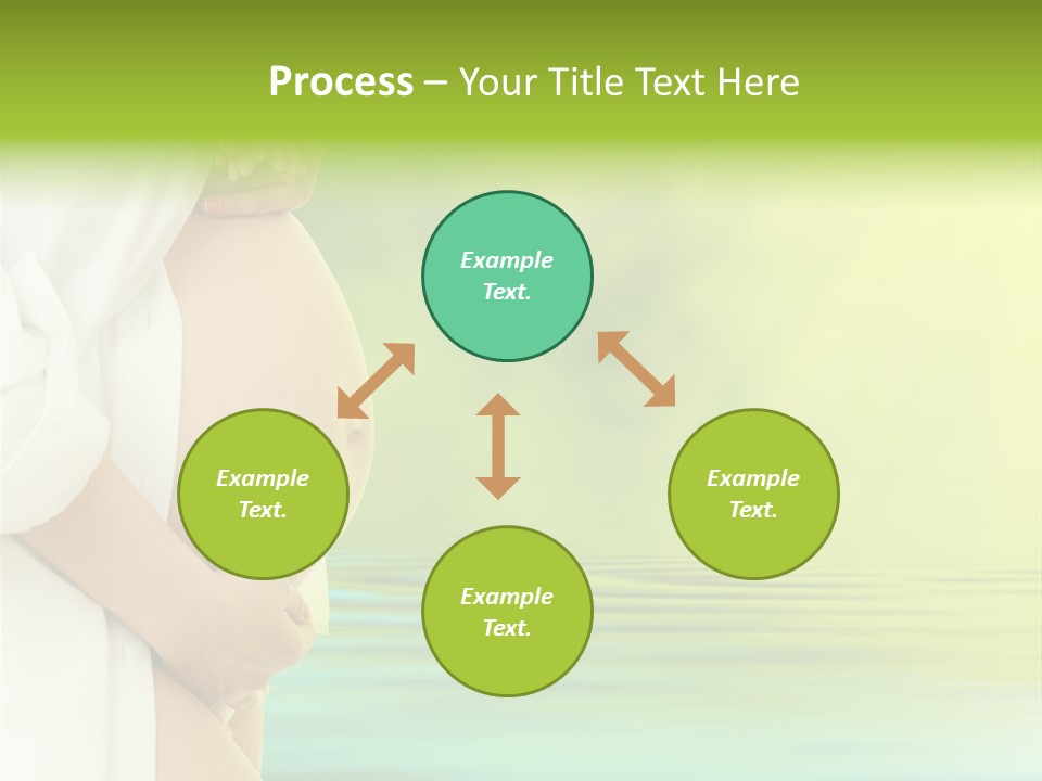 Shirt Caress Woman PowerPoint Template