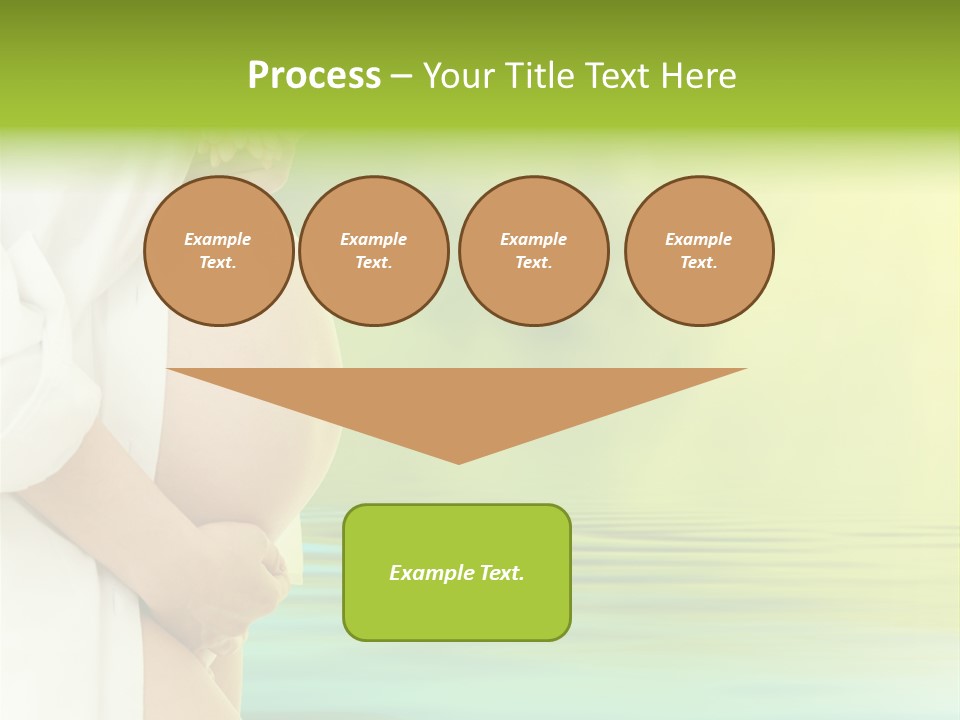 Shirt Caress Woman PowerPoint Template