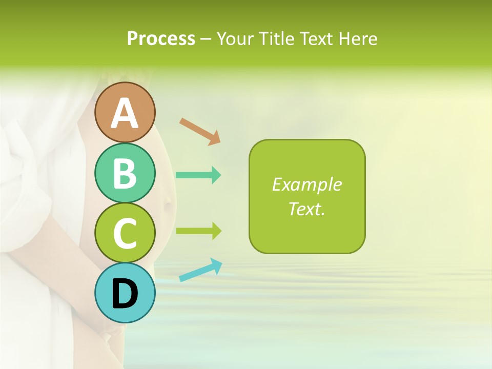 Shirt Caress Woman PowerPoint Template