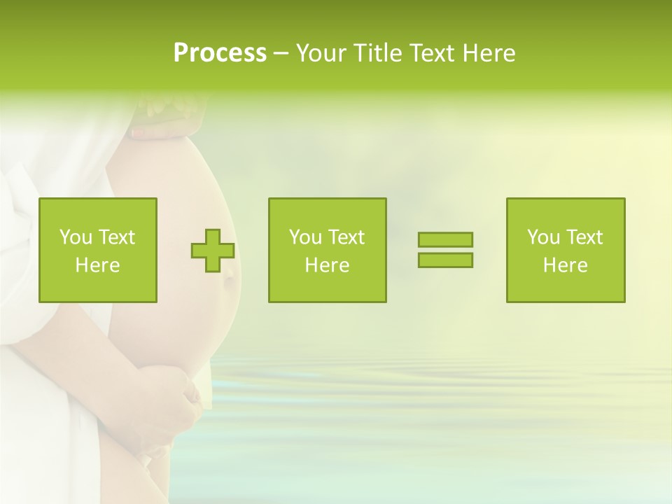 Shirt Caress Woman PowerPoint Template