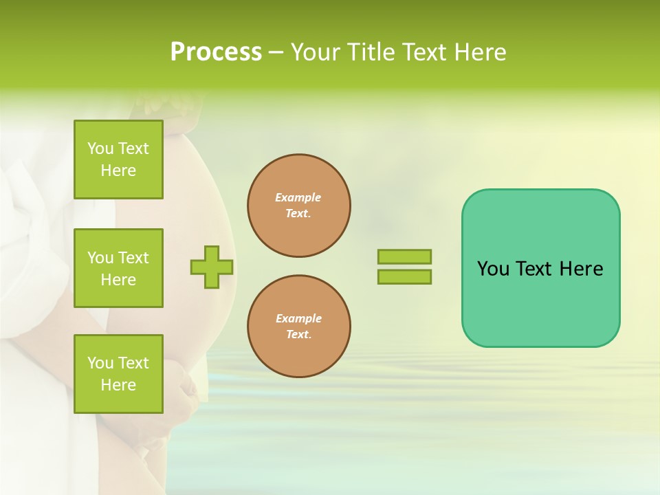 Shirt Caress Woman PowerPoint Template