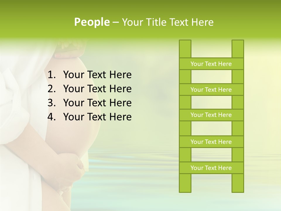 Shirt Caress Woman PowerPoint Template