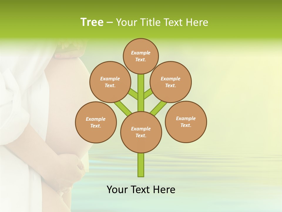 Shirt Caress Woman PowerPoint Template