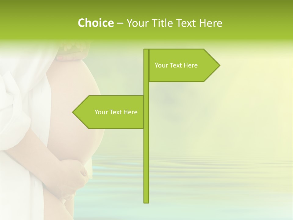 Shirt Caress Woman PowerPoint Template