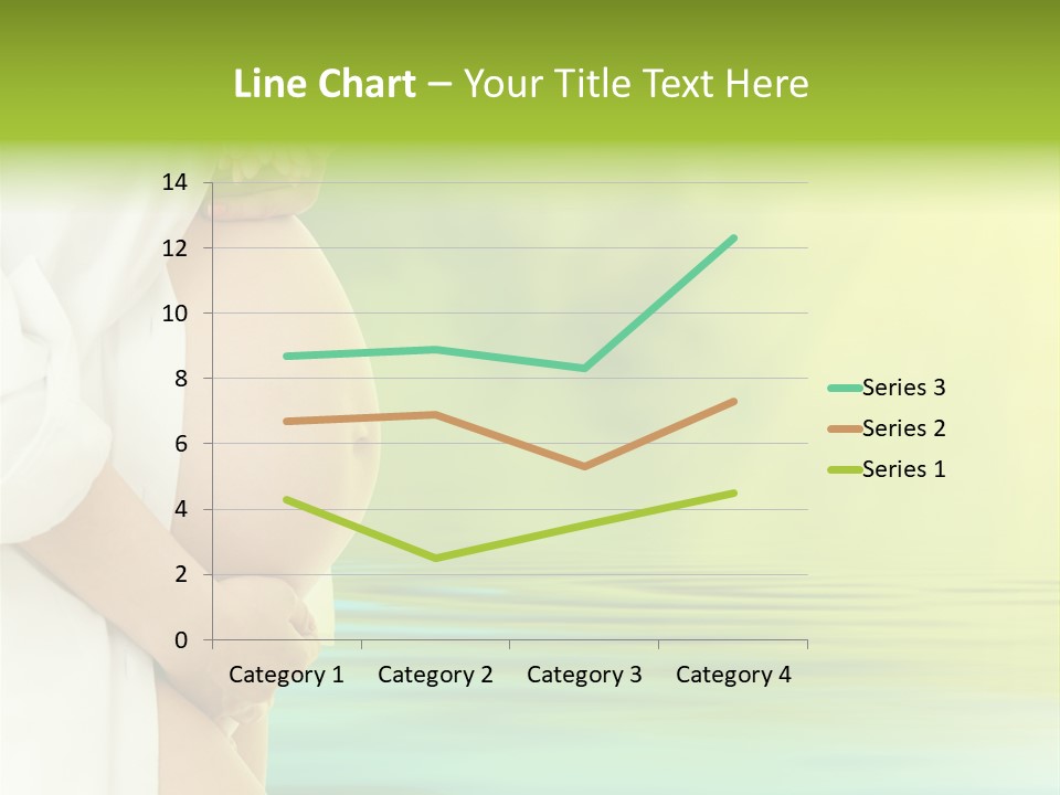 Shirt Caress Woman PowerPoint Template