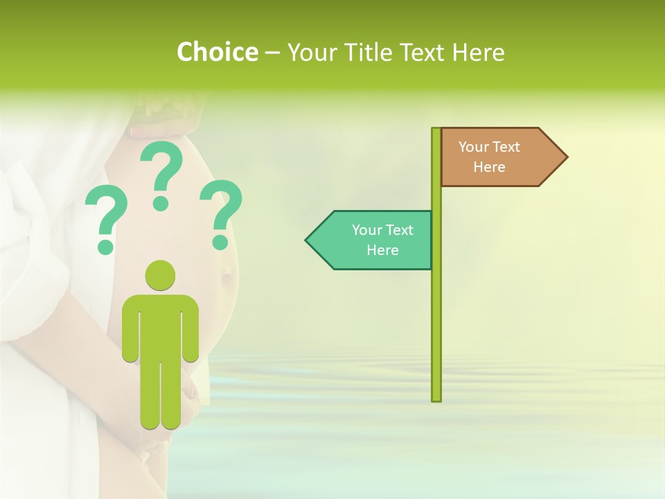 Shirt Caress Woman PowerPoint Template