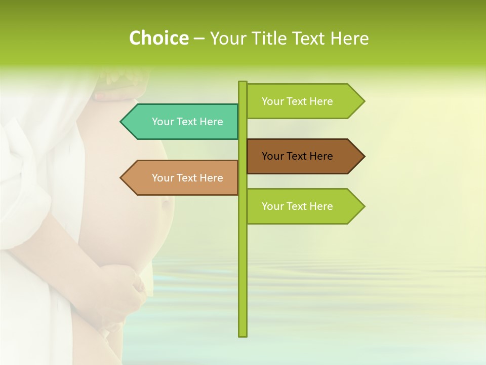 Shirt Caress Woman PowerPoint Template