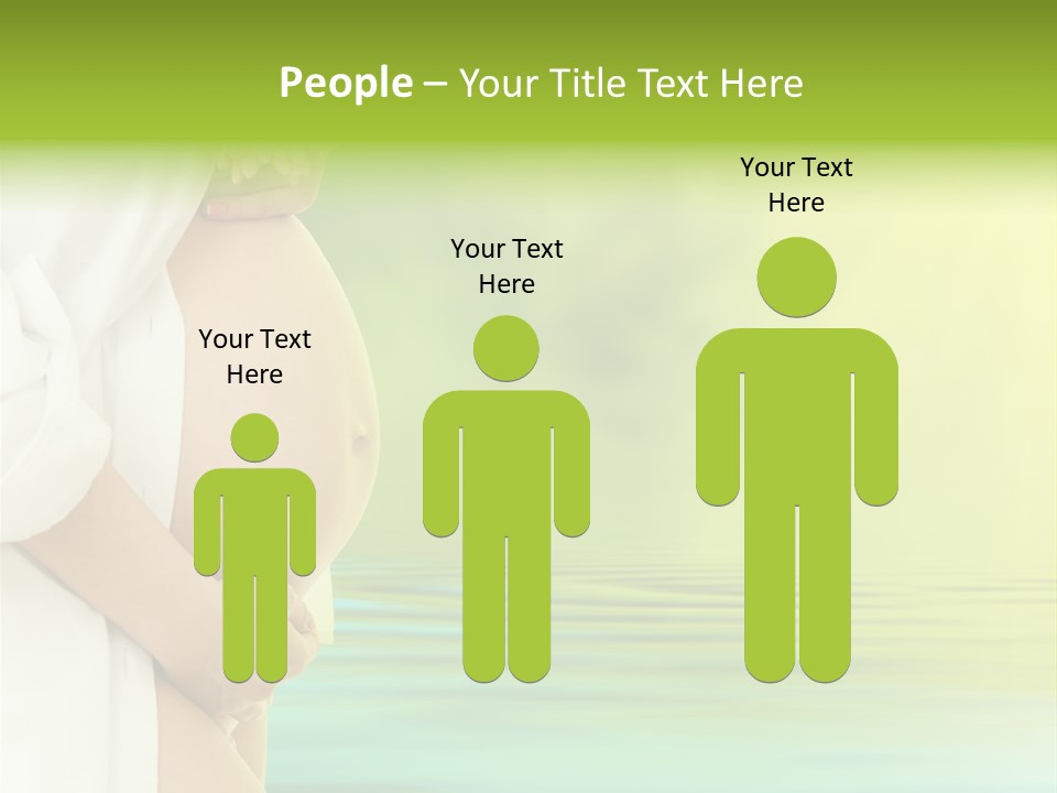 Shirt Caress Woman PowerPoint Template