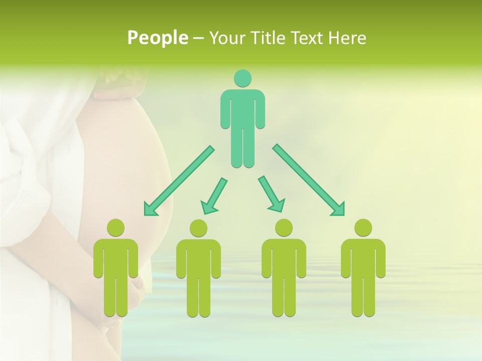 Shirt Caress Woman PowerPoint Template