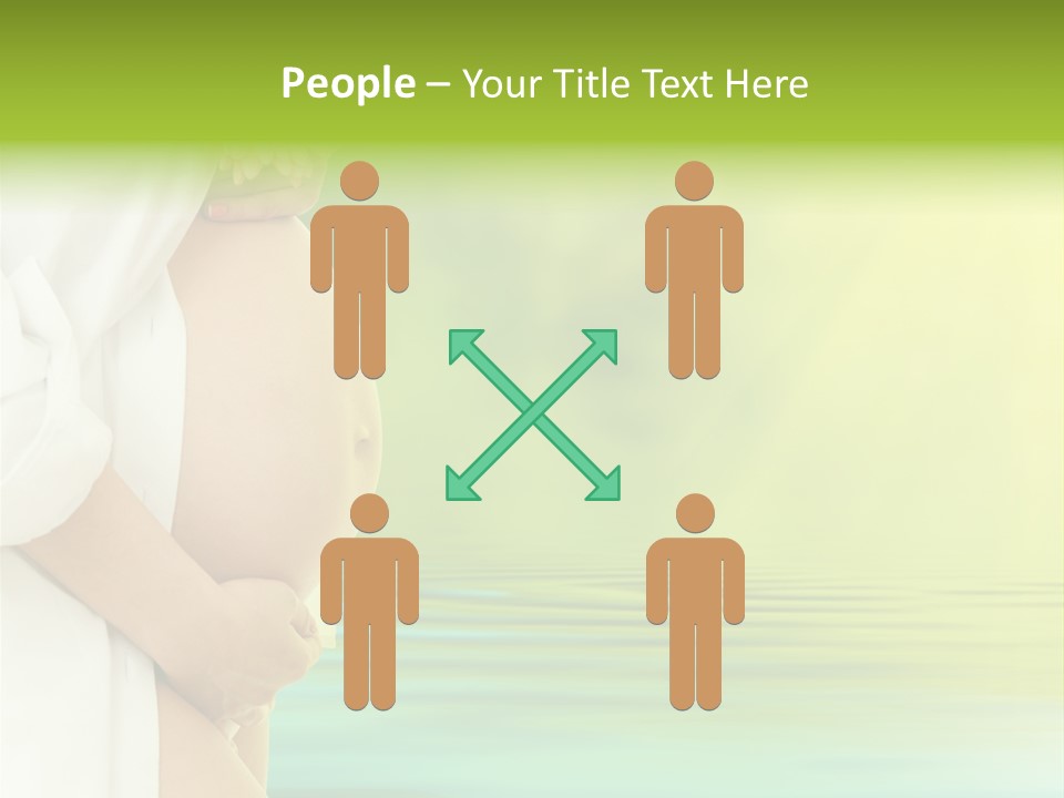 Shirt Caress Woman PowerPoint Template