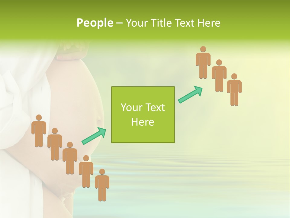 Shirt Caress Woman PowerPoint Template