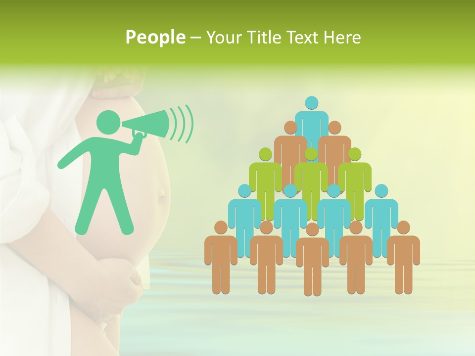 Shirt Caress Woman PowerPoint Template