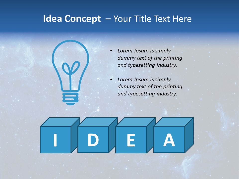 Rings Cosmos Plasma PowerPoint Template