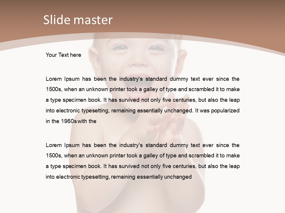 Expression Beautiful Emotion PowerPoint Template