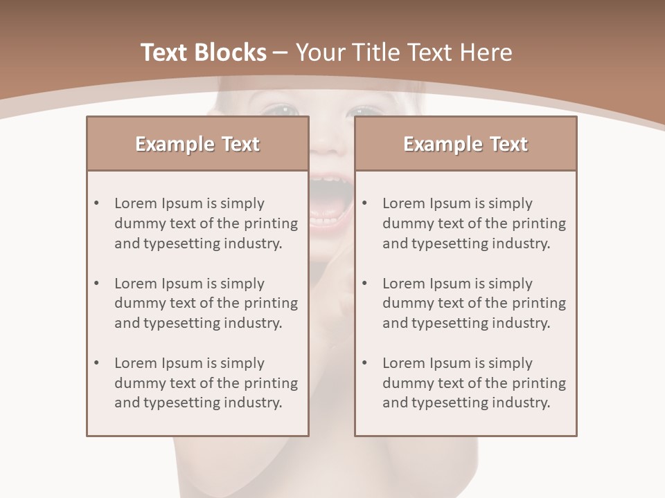 Expression Beautiful Emotion PowerPoint Template