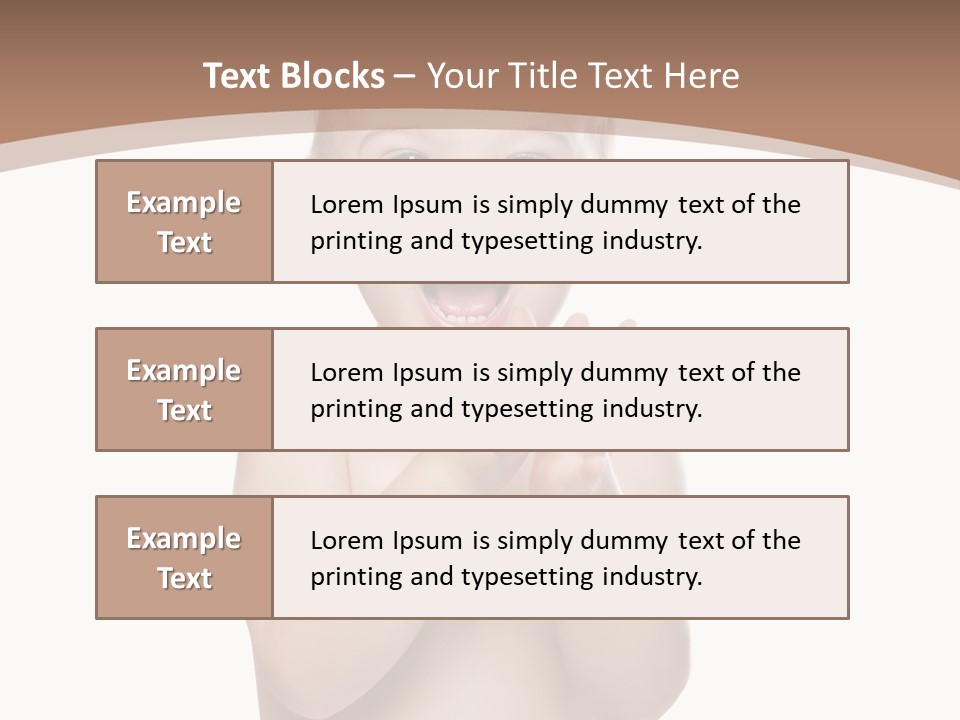 Expression Beautiful Emotion PowerPoint Template