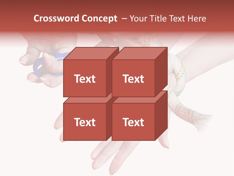 A Group Of Hands Holding A Blue Pair Of Scissors PowerPoint Template