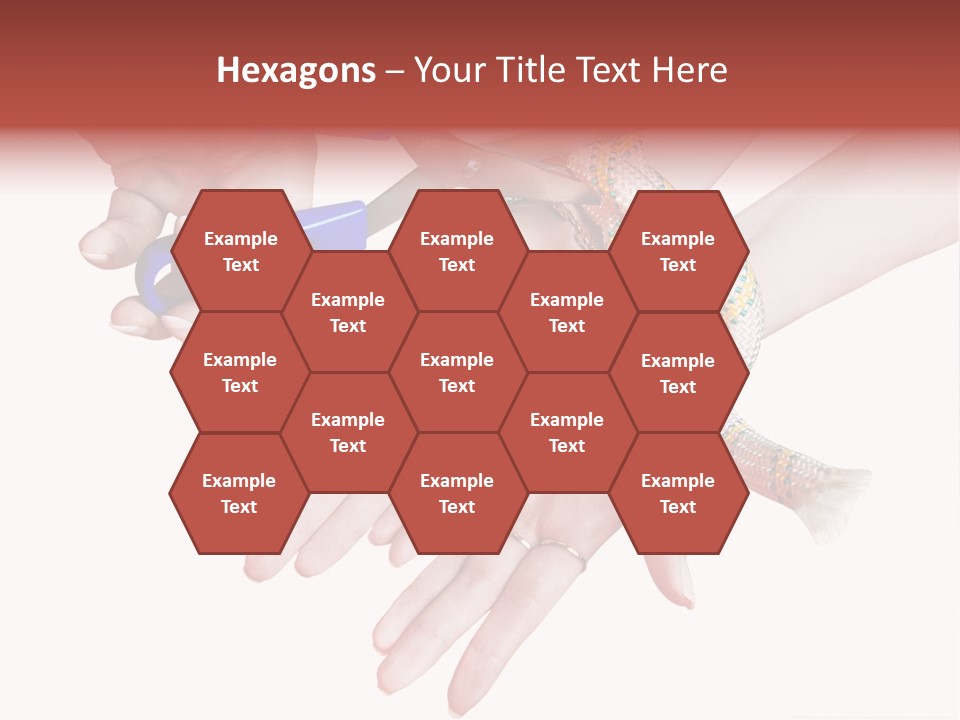 A Group Of Hands Holding A Blue Pair Of Scissors PowerPoint Template