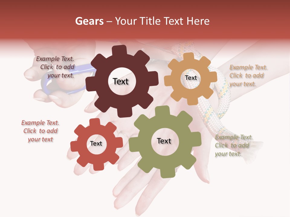 A Group Of Hands Holding A Blue Pair Of Scissors PowerPoint Template