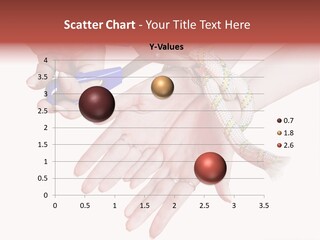 A Group Of Hands Holding A Blue Pair Of Scissors PowerPoint Template