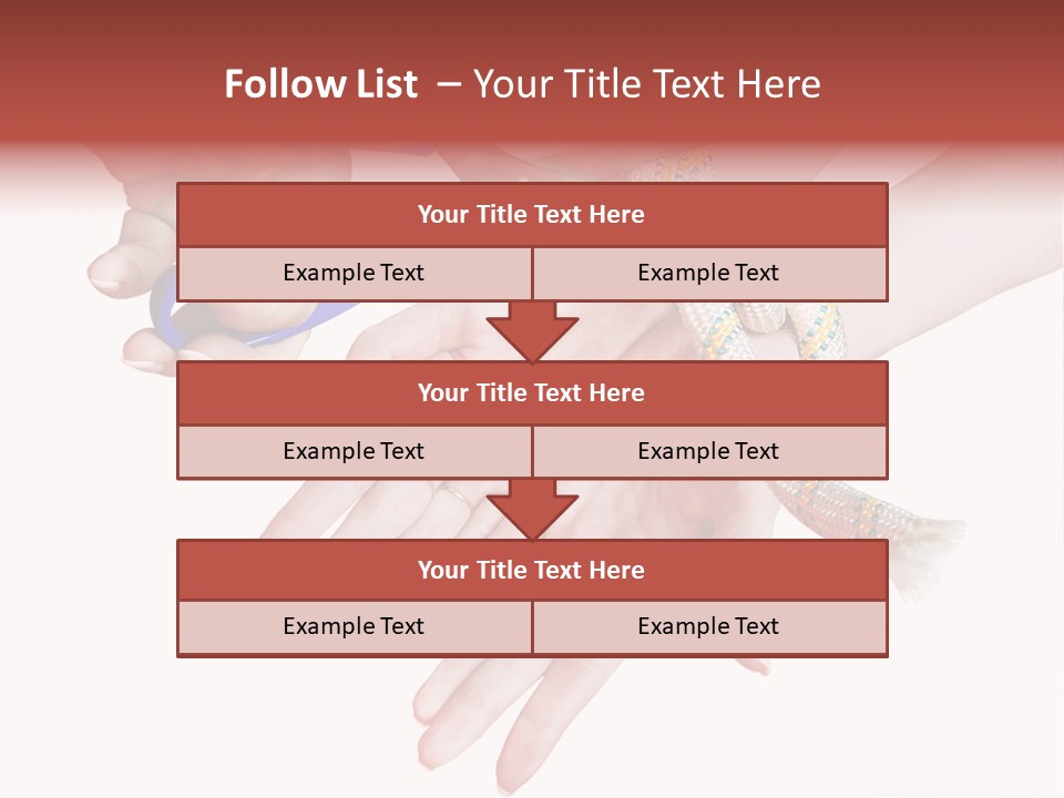 A Group Of Hands Holding A Blue Pair Of Scissors PowerPoint Template