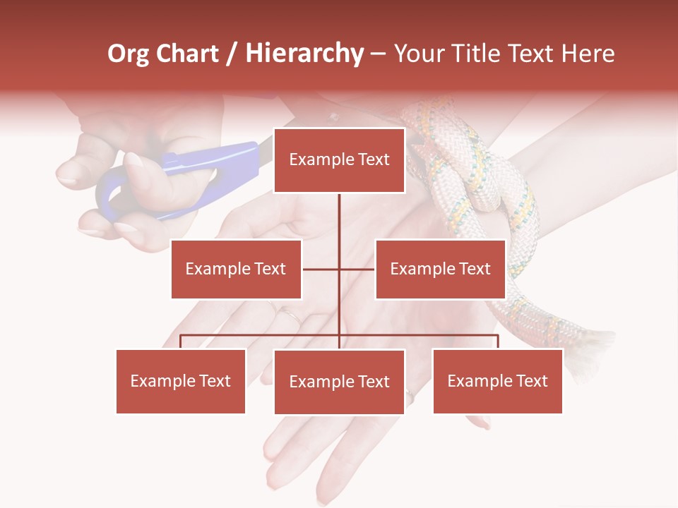 A Group Of Hands Holding A Blue Pair Of Scissors PowerPoint Template
