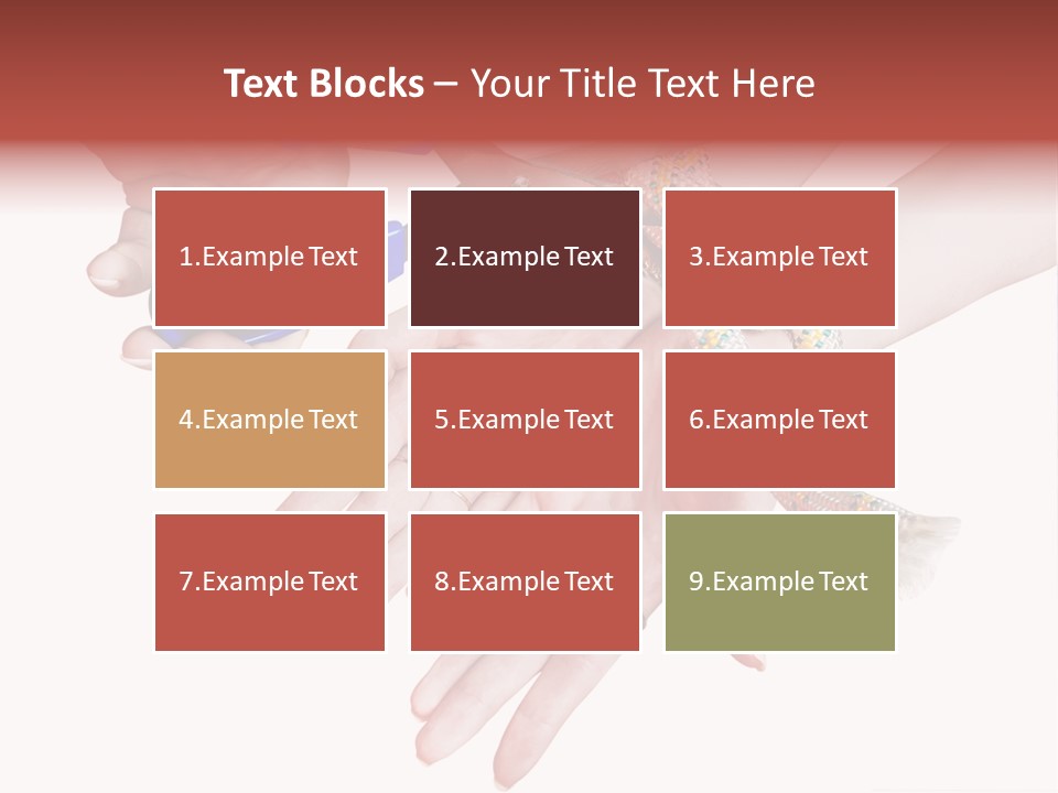 A Group Of Hands Holding A Blue Pair Of Scissors PowerPoint Template