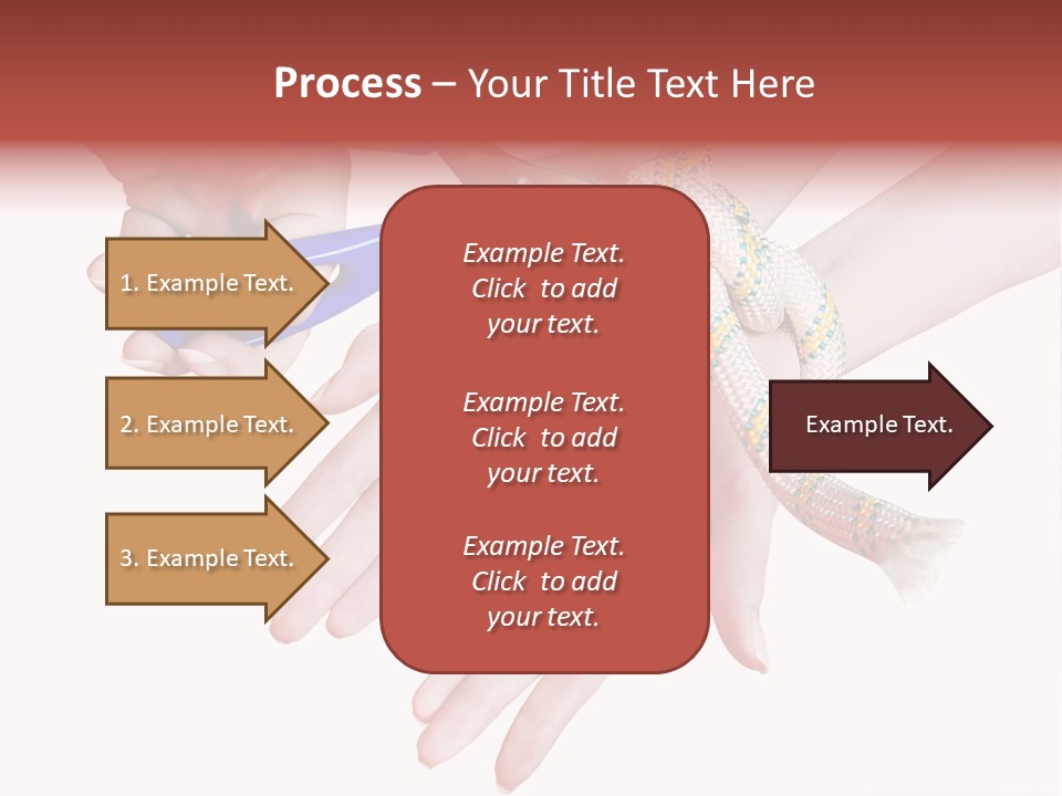 A Group Of Hands Holding A Blue Pair Of Scissors PowerPoint Template