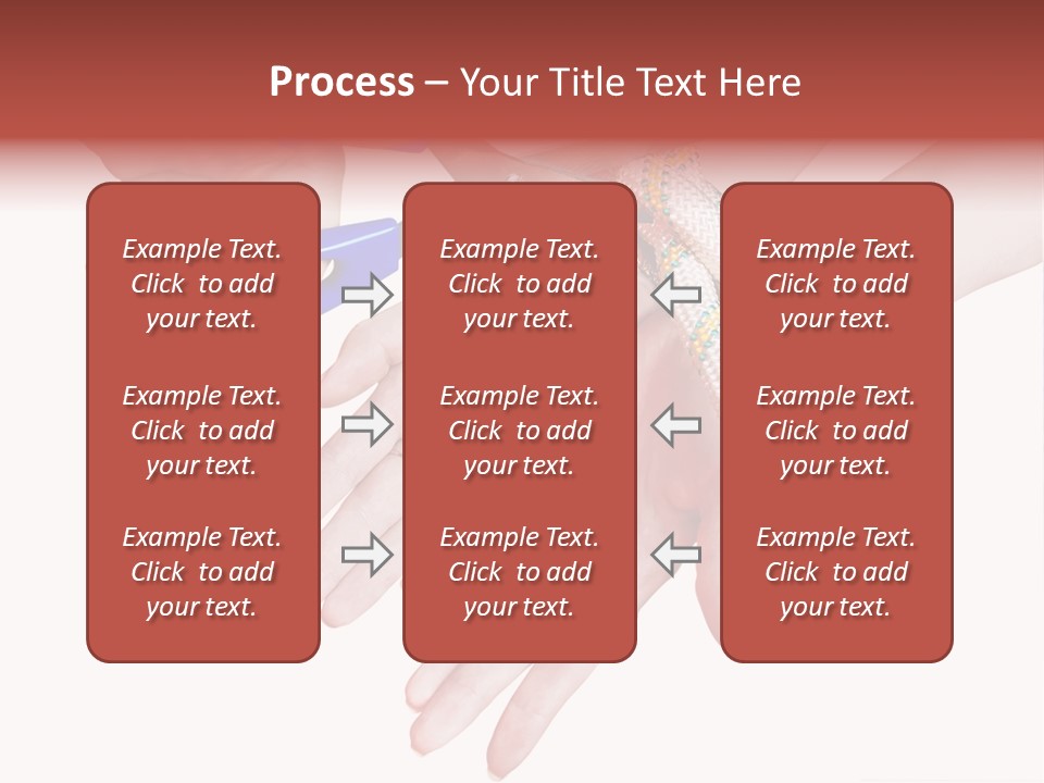 A Group Of Hands Holding A Blue Pair Of Scissors PowerPoint Template