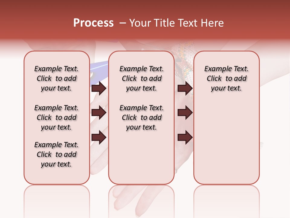 A Group Of Hands Holding A Blue Pair Of Scissors PowerPoint Template