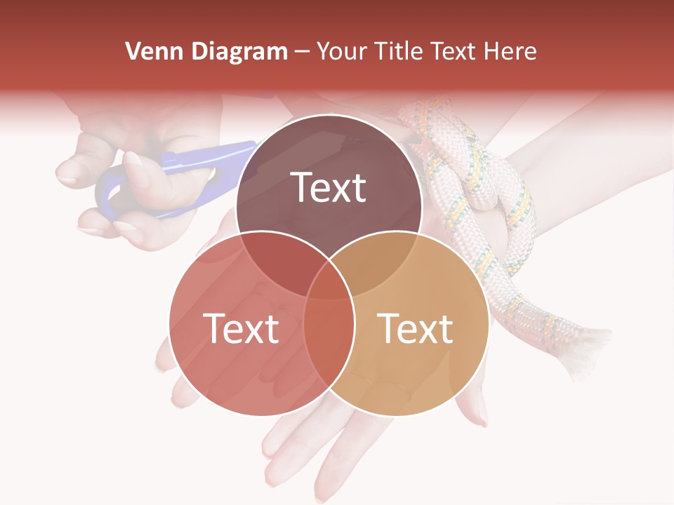 A Group Of Hands Holding A Blue Pair Of Scissors PowerPoint Template