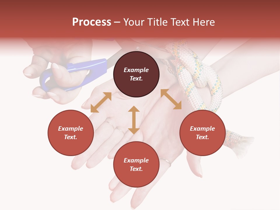 A Group Of Hands Holding A Blue Pair Of Scissors PowerPoint Template