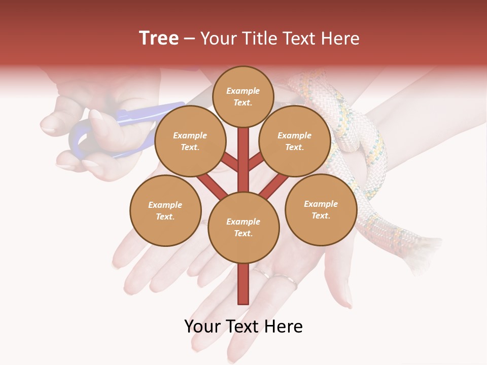 A Group Of Hands Holding A Blue Pair Of Scissors PowerPoint Template