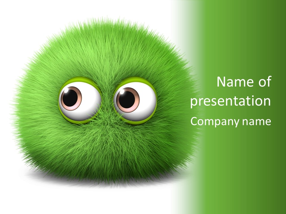 Hairy Little Caricature PowerPoint Template