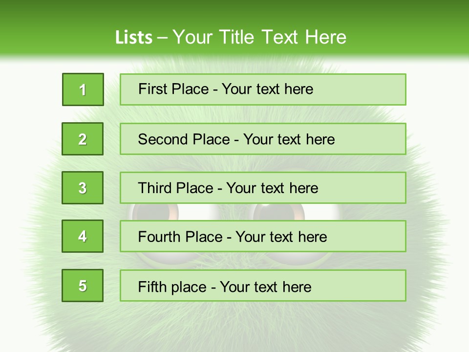 Hairy Little Caricature PowerPoint Template
