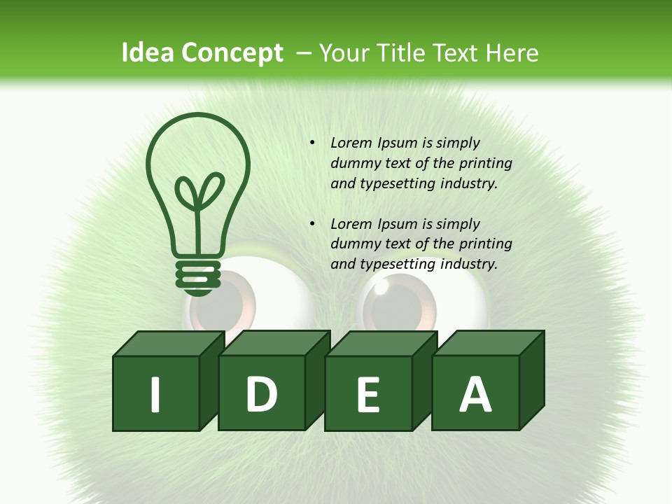 Hairy Little Caricature PowerPoint Template