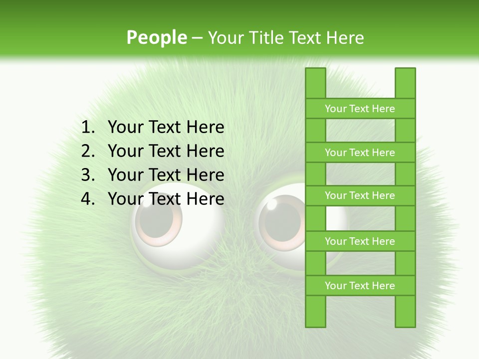 Hairy Little Caricature PowerPoint Template