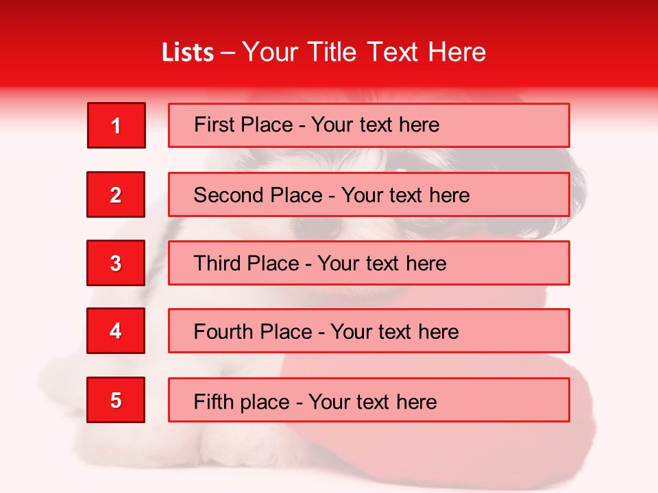 Pet White Dog PowerPoint Template