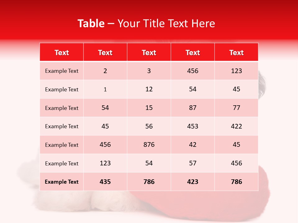 Pet White Dog PowerPoint Template