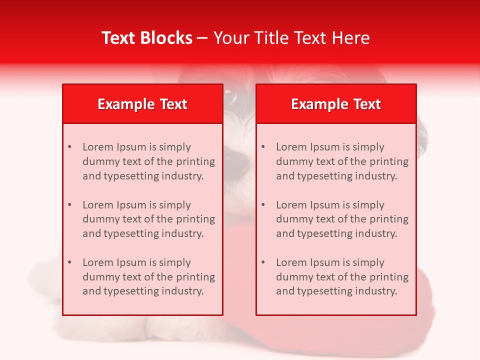 Pet White Dog PowerPoint Template