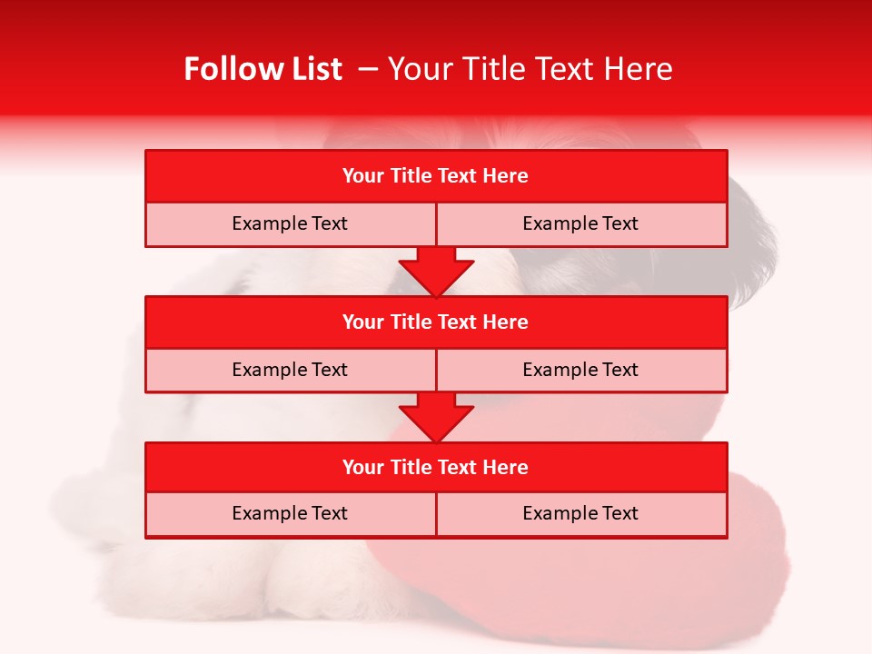 Pet White Dog PowerPoint Template