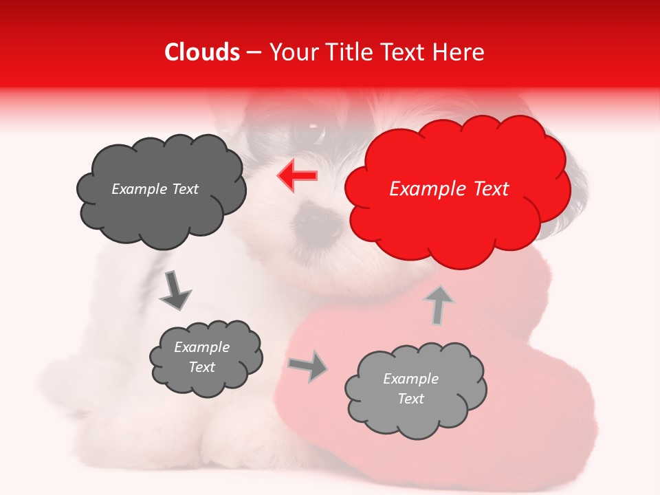 Pet White Dog PowerPoint Template