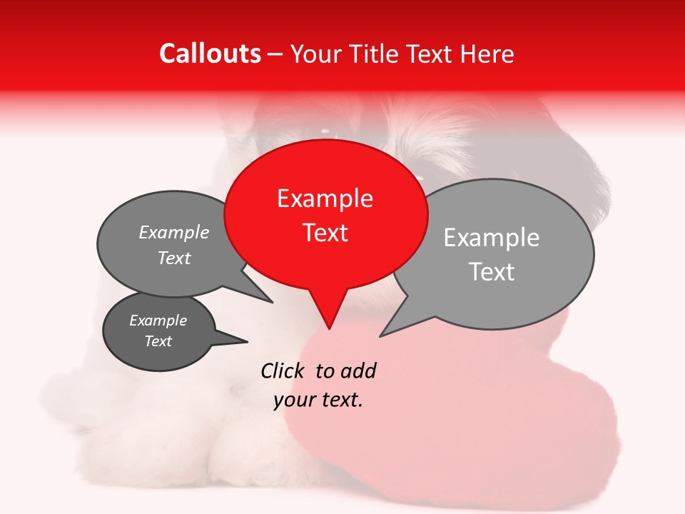 Pet White Dog PowerPoint Template