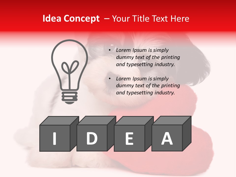 Pet White Dog PowerPoint Template