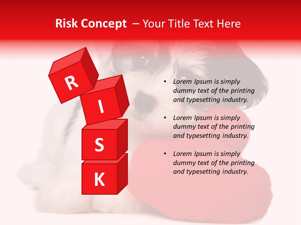 Pet White Dog PowerPoint Template