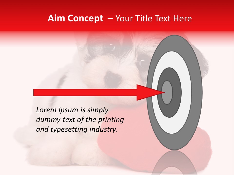 Pet White Dog PowerPoint Template