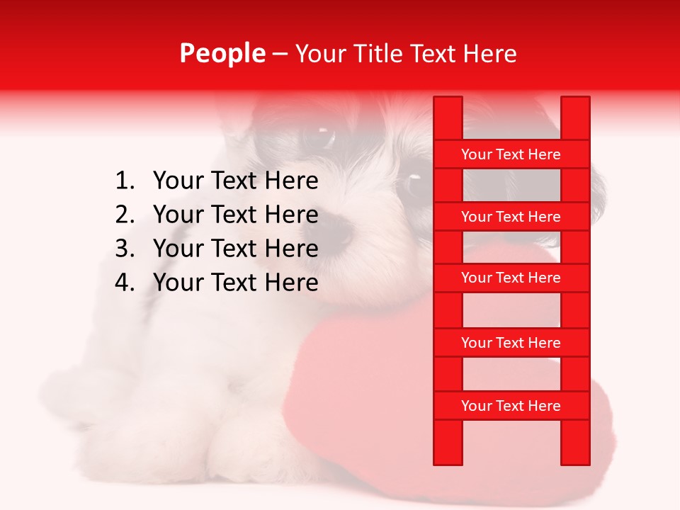 Pet White Dog PowerPoint Template
