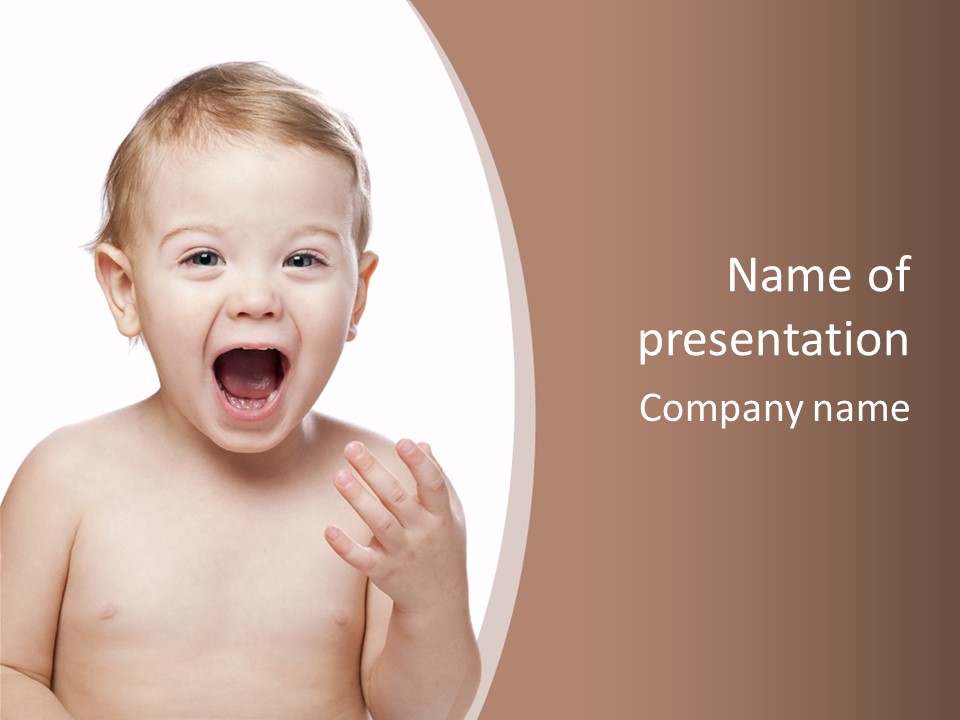 Face One Boy PowerPoint Template