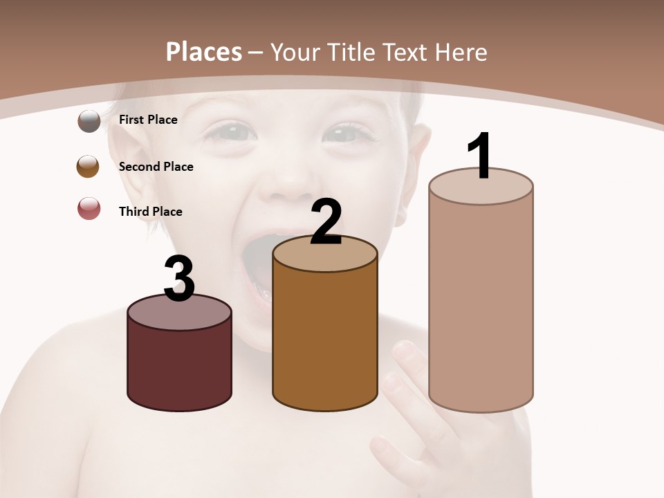 Face One Boy PowerPoint Template